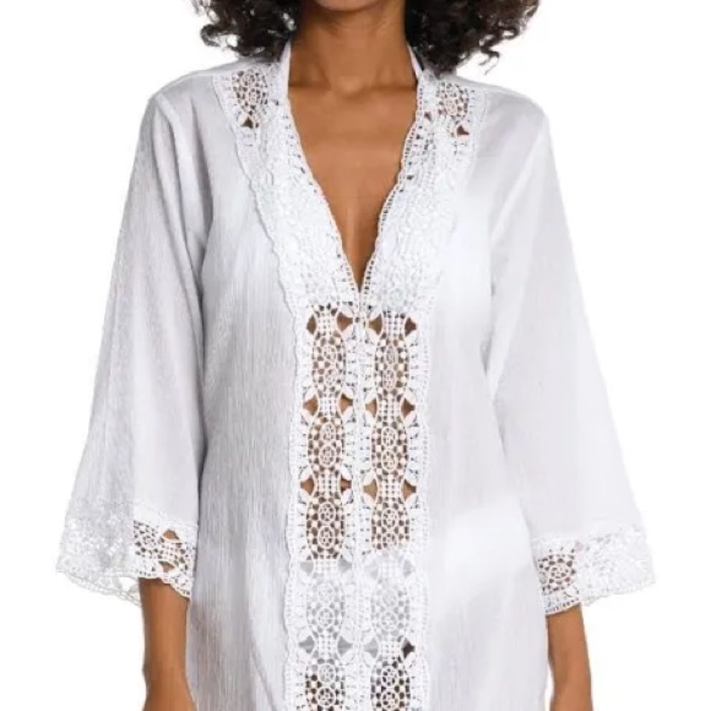 LA BIANCA Bath suit Coverup. Sundress/Bathing Suit cover. Size Medium. A Steal! - Picture 2 of 11